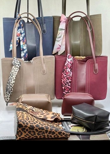 Kahverengi Nakışlı Deri Kadın Çanta - Görsel 4