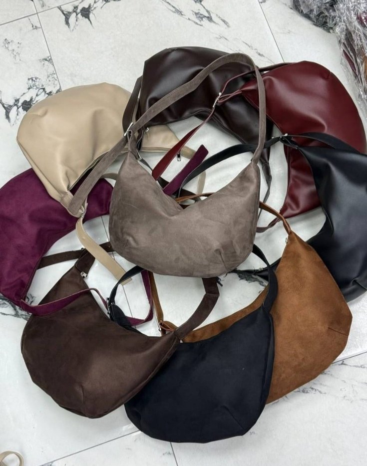 Kahverengi Nakışlı Deri Kadın Çanta - Görsel 2