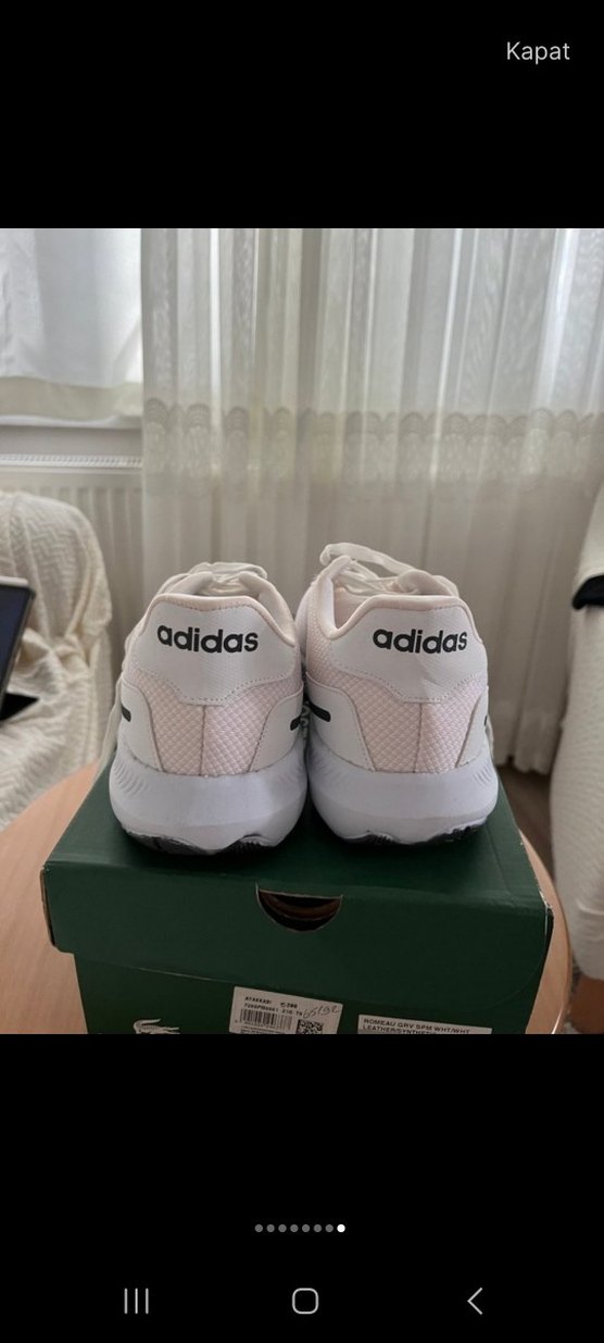 Adidas Beyaz Siyah Spor Ayakkabı — görsel 4/7