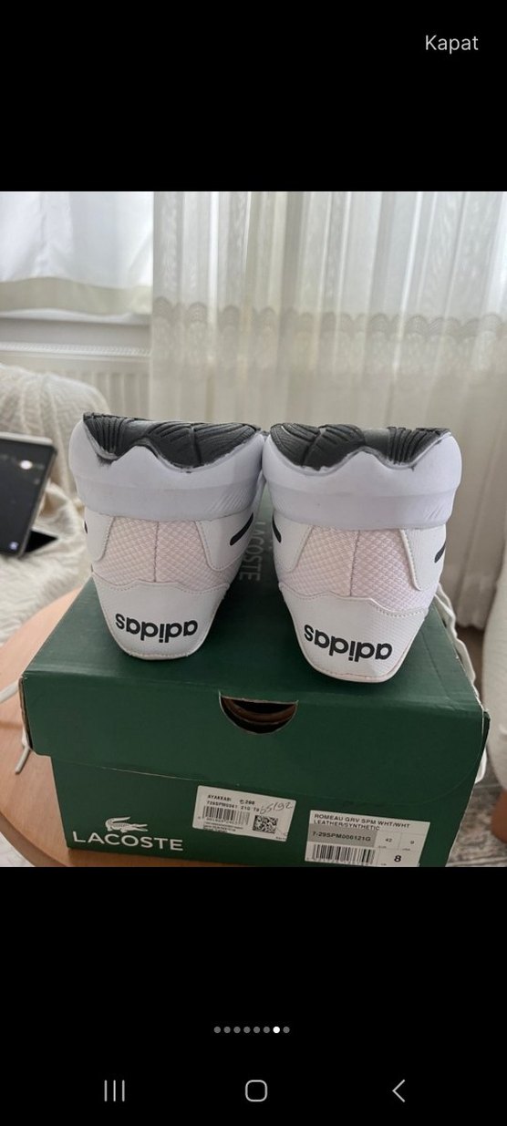 Adidas Beyaz Siyah Spor Ayakkabı — görsel 7/7