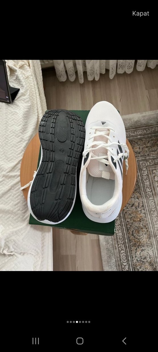 Adidas Beyaz Siyah Spor Ayakkabı — görsel 3/7