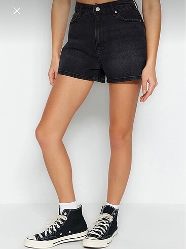 Trendyol & Milla Trendyol Siyah Denim Şort