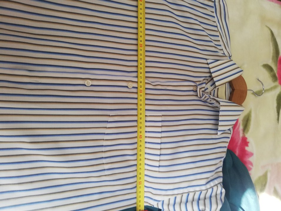 Uzun Kollu Çizgili Erkek Gömlek - Görsel 5