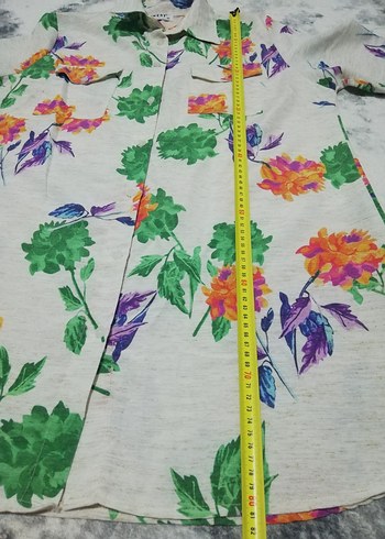 Çiçek Desenli Bohem Uzun Kollu Gömlek - Görsel 5