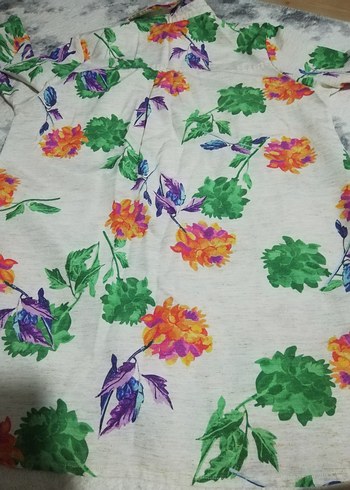 Çiçek Desenli Bohem Uzun Kollu Gömlek - Görsel 6