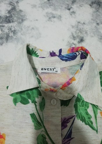 Çiçek Desenli Bohem Uzun Kollu Gömlek - Görsel 2