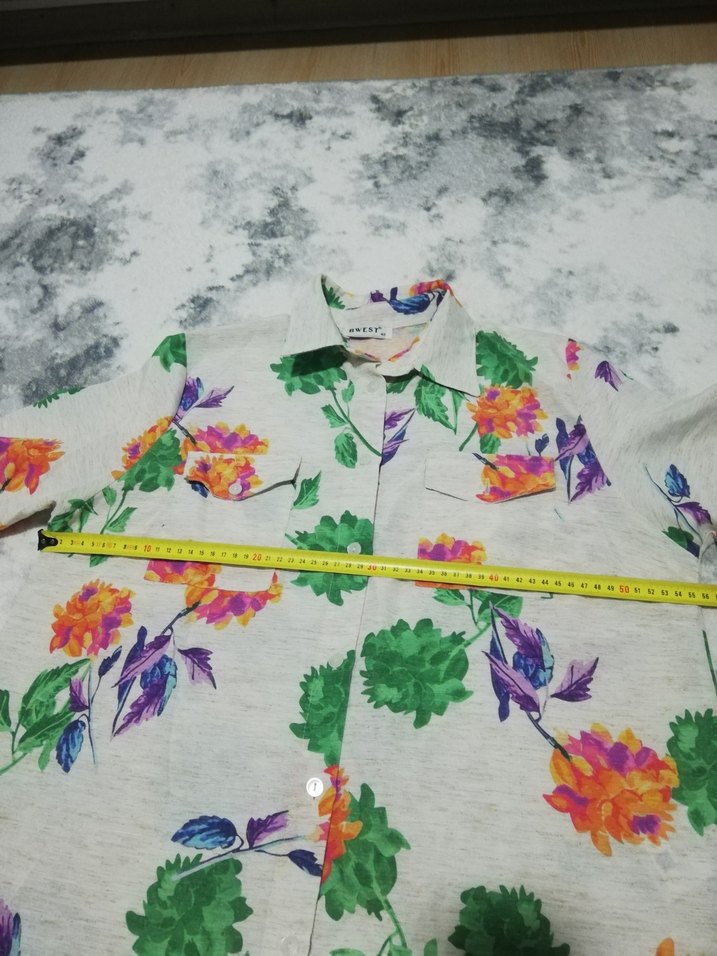 Çiçek Desenli Bohem Uzun Kollu Gömlek - Görsel 4