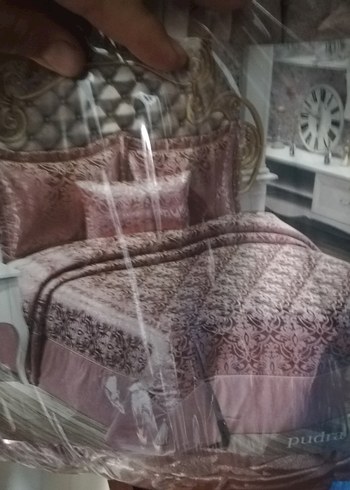 LaLidya Home Pudra Baskılı Yatak Örtüsü - Görsel 5