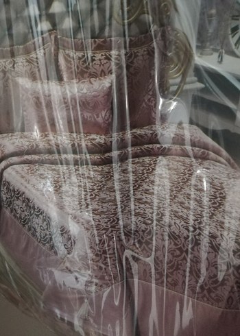 LaLidya Home Pudra Baskılı Yatak Örtüsü - Görsel 7