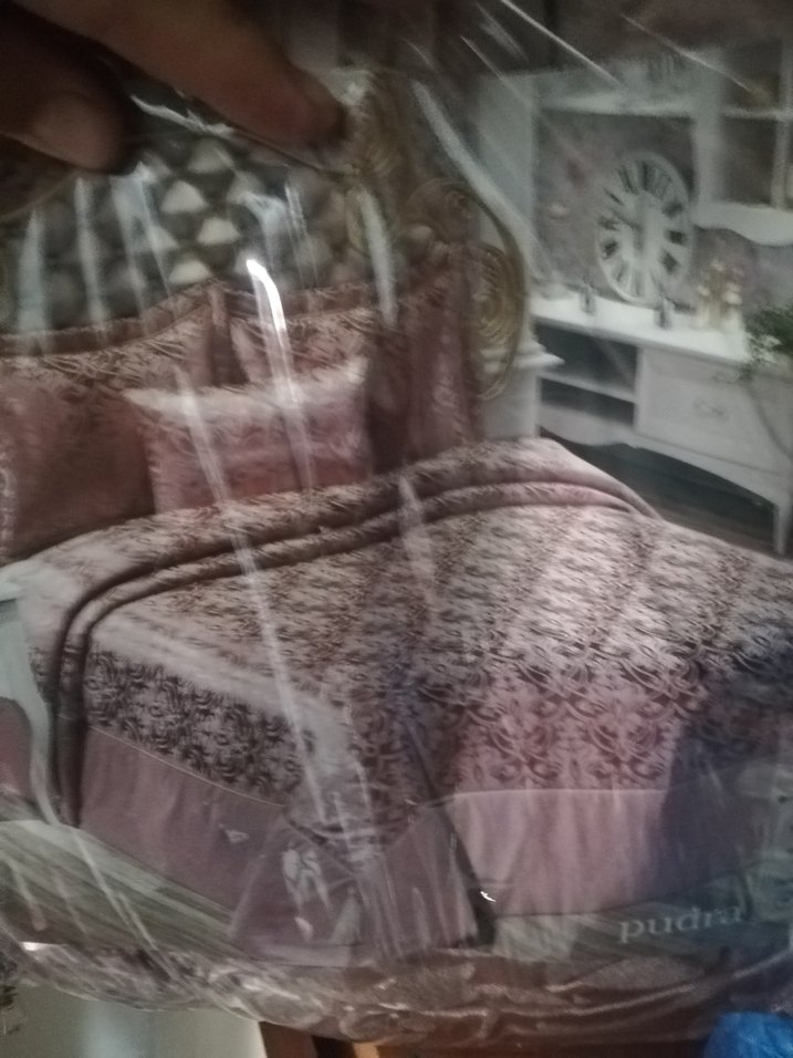 LaLidya Home Pudra Baskılı Yatak Örtüsü - Görsel 4