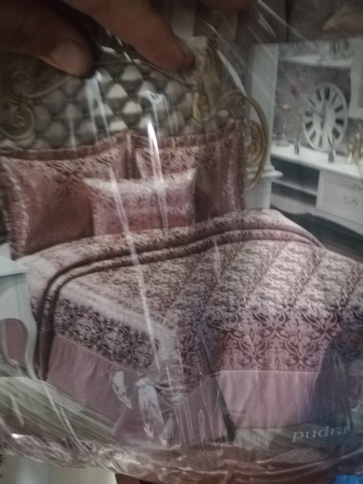 LaLidya Home Pudra Baskılı Yatak Örtüsü - Görsel 5