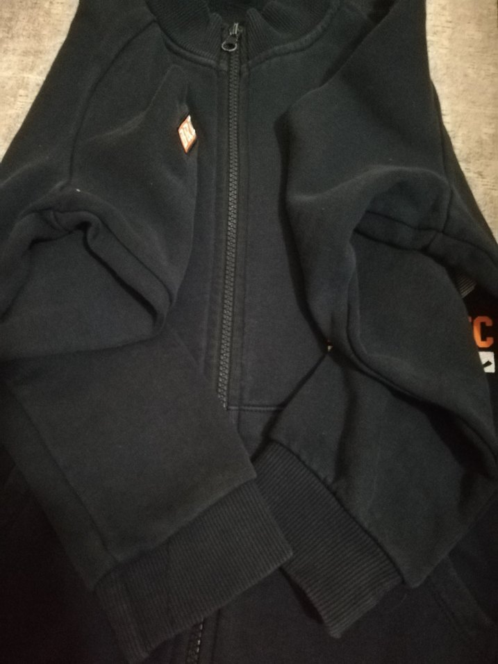 Erkek Çocuk Siyah Fermuarlı Sweatçeket - Görsel 2