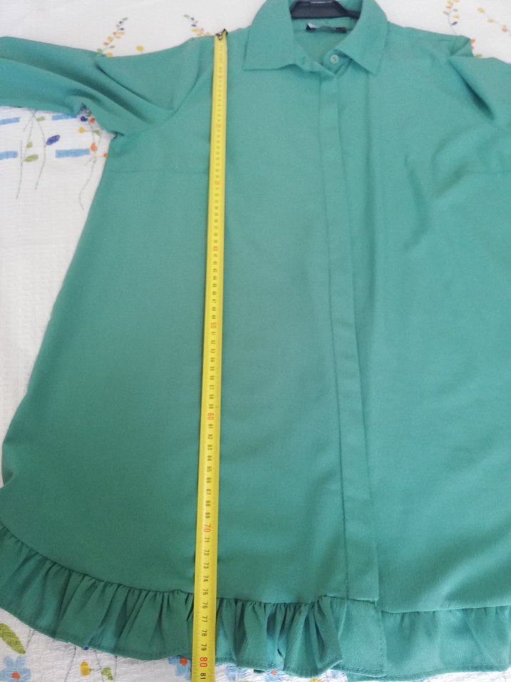 Çağla yeşili Midi Kadın Tunik - Görsel 4