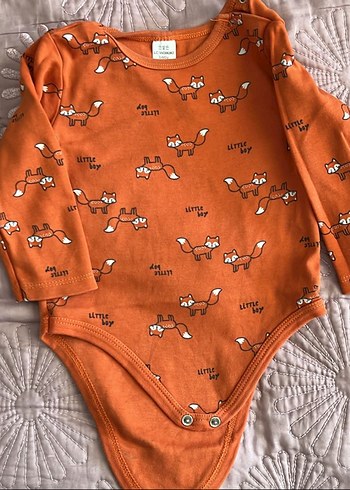 Uzun Kollu Kahverengi Erkek Bebek Body - Görsel 3