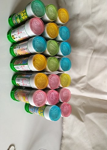 Renkli Köpük Baloncuk Seti 22 adet(toptan) - Görsel 2