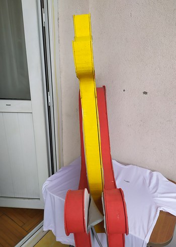 Renkli Sarı Köpek Figürlü Strafor Dekor 2 adet - Görsel 7