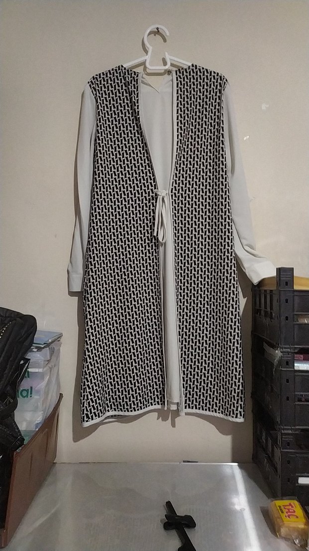 Gri Uzun Kollu Kadın Triko Elbise - Görsel 3