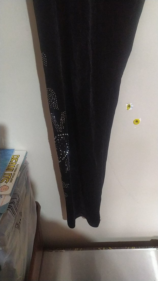 Siyah Süet Esnek Spor Kadın Taytı - Görsel 3