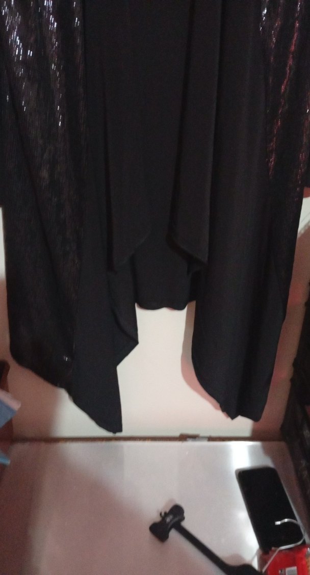 Yılan Desenli Siyah Uzun Kadın Sabahlık - Görsel 2