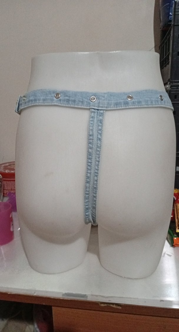 Mavi Mini Street Wear Bralet Tanga (500 takım) - Görsel 4