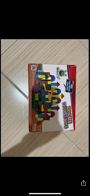 Woody 100 parça eğitici ahşap blok