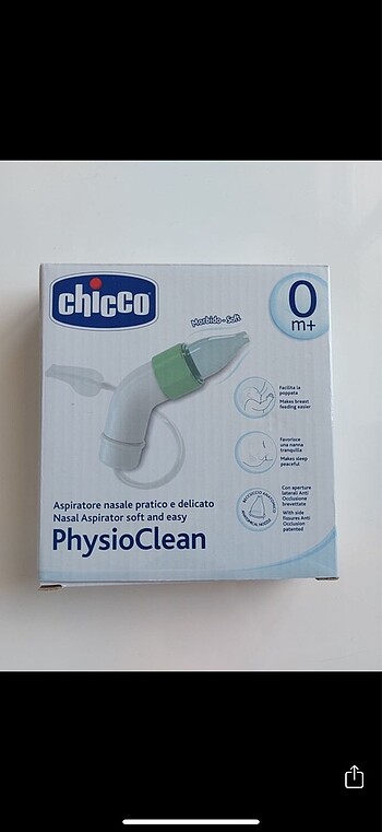 Chicco physioclean burun aspiratörü