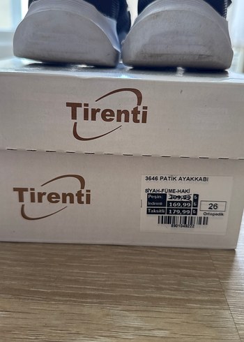 Tirenti Bej Patik Ayakkabı Kutusu