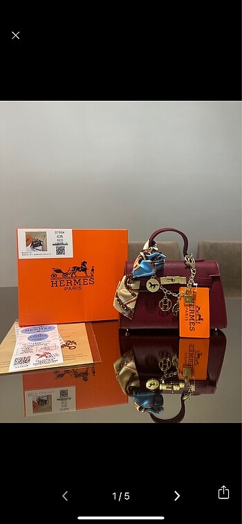 Hermes model bordo çanta