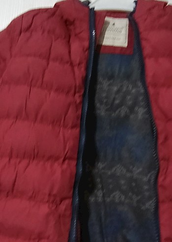 Bordo Erkek Çocuk Fermuarlı Mont - Görsel 3