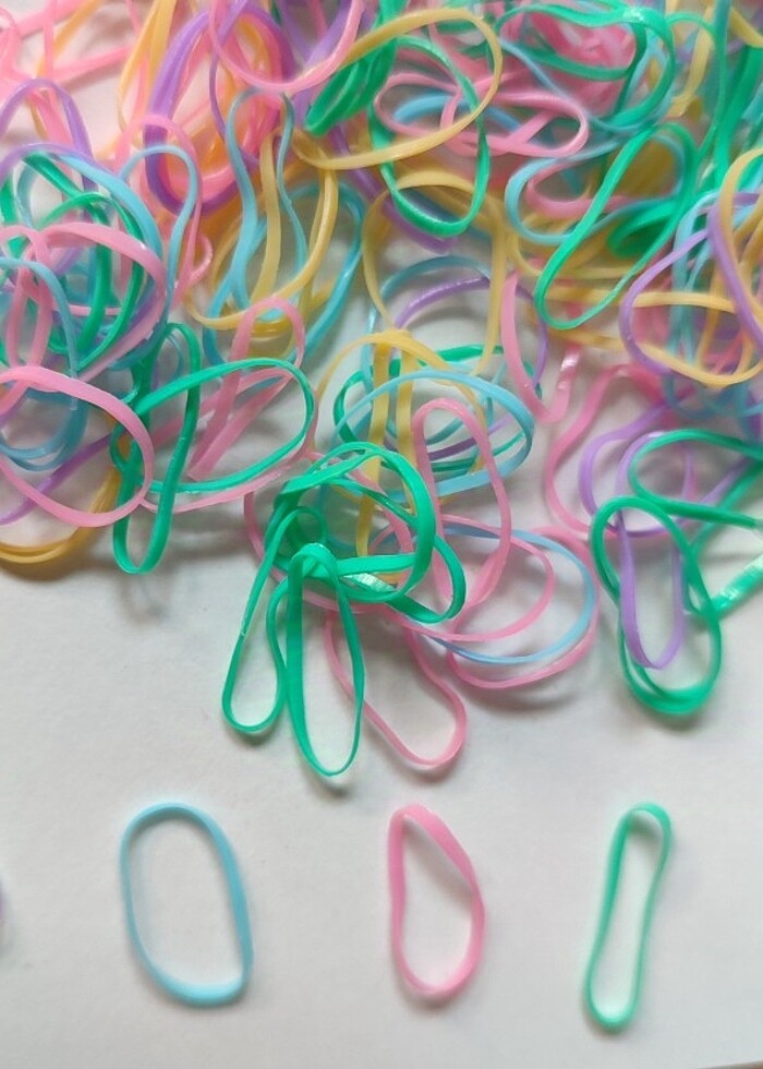 500 ADET RAHAT BOY RENKLİ SAÇ BANTLARI - Görsel 3