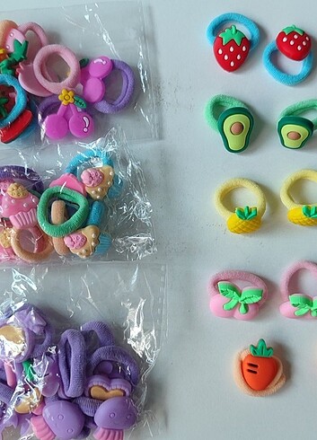 SEVİMLİ KIZIN ŞAÇ TOKALARI 5 ÇİFT 10 ADET - Görsel 5