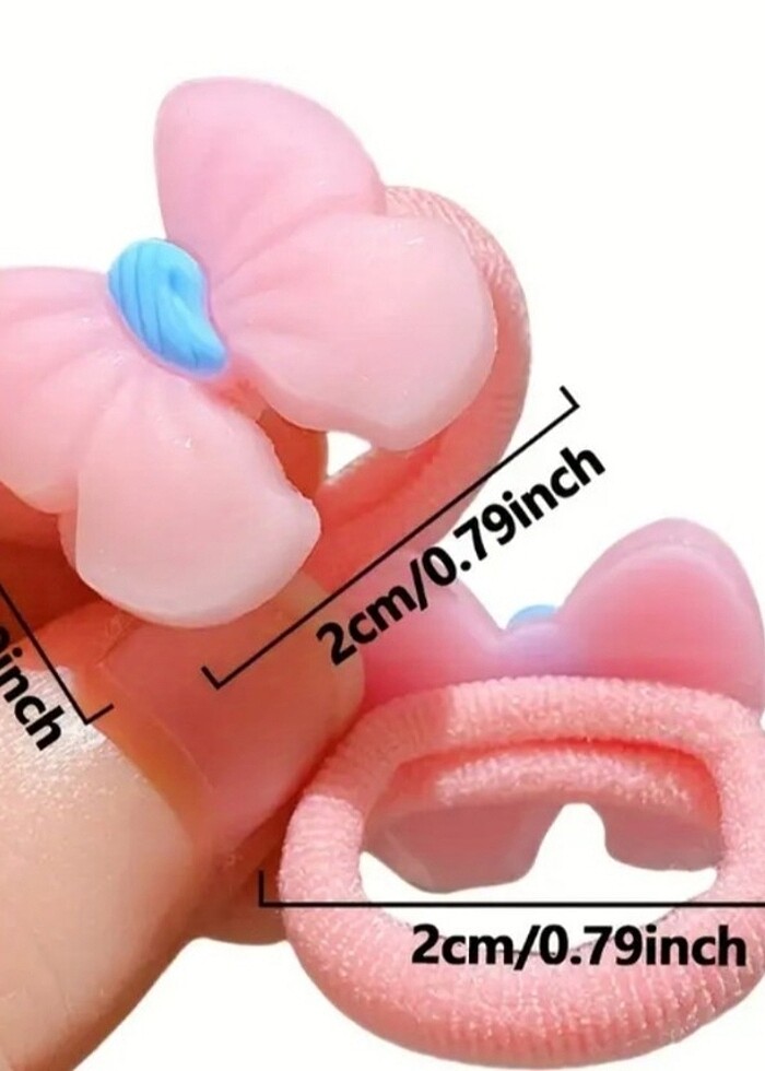 SEVİMLİ KIZIN ŞAÇ TOKALARI 5 ÇİFT 10 ADET - Görsel 4