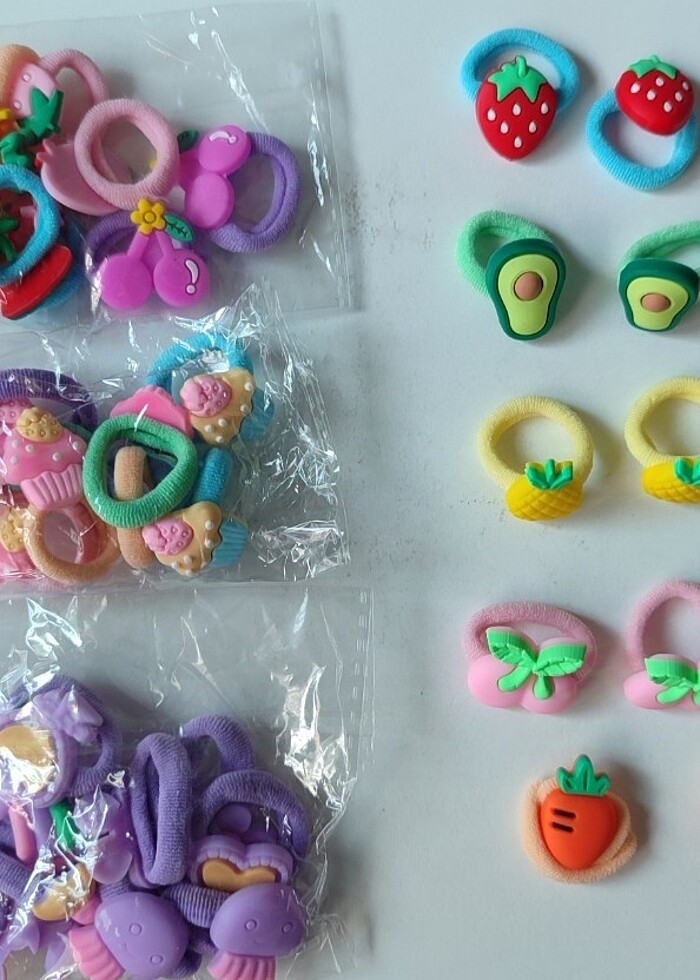 SEVİMLİ KIZIN SAÇ TOKALARI 10 ÇİFT 20 ADET - Görsel 2