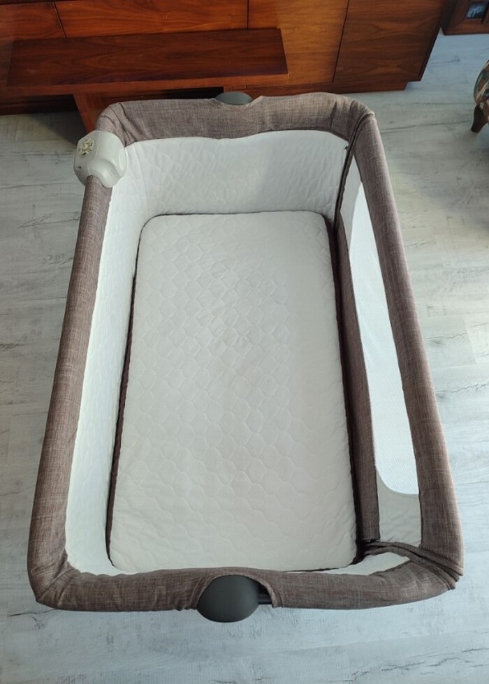 E BEBEK BABY PLUS SAFE SİDE ANNE YANI BEŞİK - KAHVERENGİ - Görsel 3