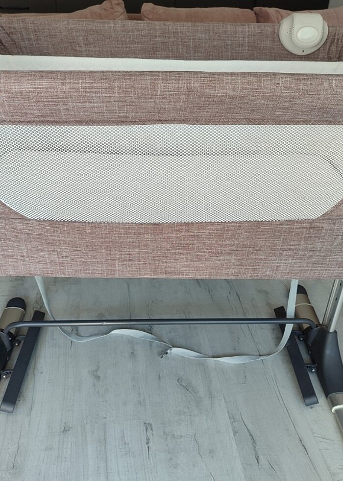 E BEBEK BABY PLUS SAFE SİDE ANNE YANI BEŞİK - KAHVERENGİ - Görsel 2