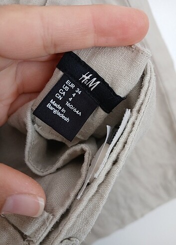 H&M YAZLIK KETEN PANTOLON