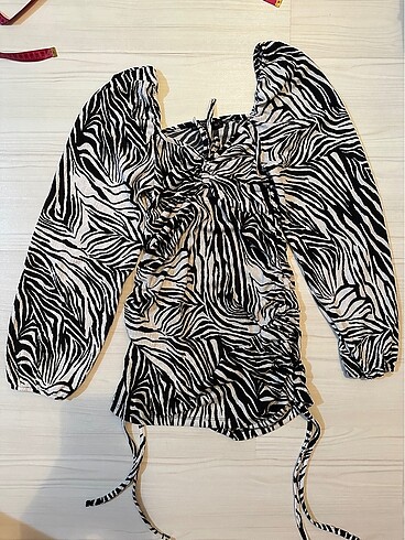 Zara Zebra örme elbise