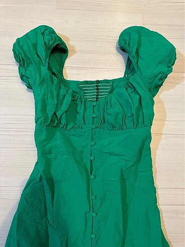 Zara Yeşil yazlık elbise