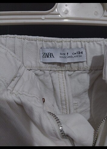 10 Yaş Beden zara beyaz pantolon 