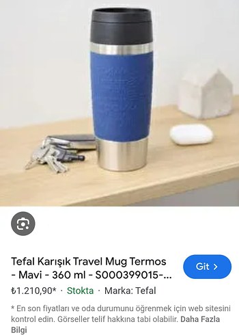 Tefal Mavi Seyahat Termosu - Görsel 4