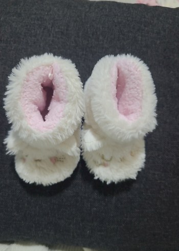 Kız Çocuk Beyaz Kürklü Panduf - Görsel 2