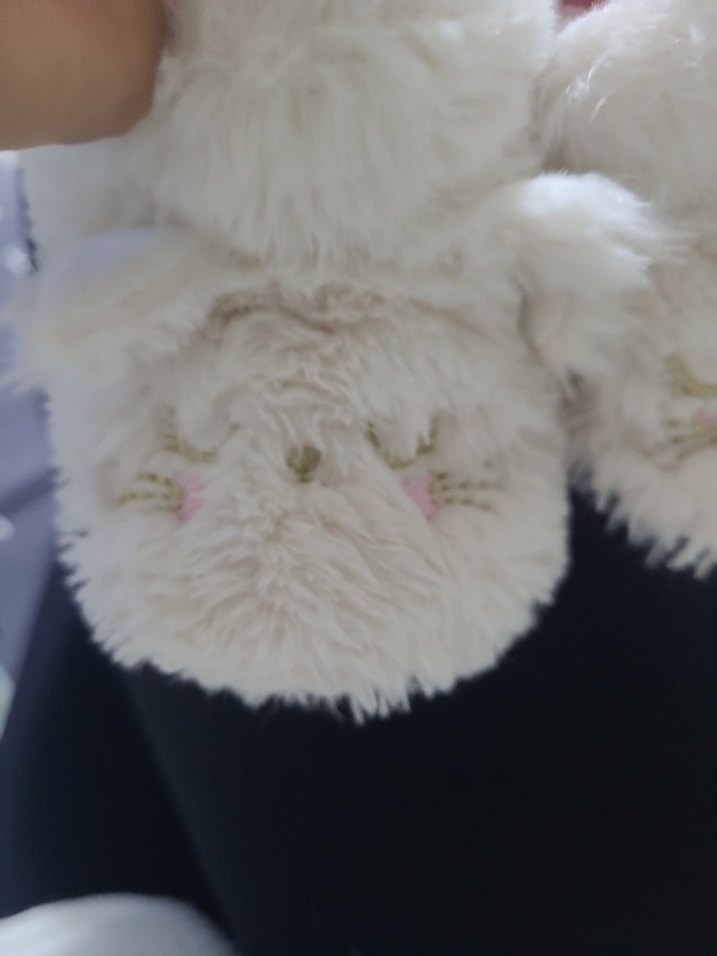 Kız Çocuk Beyaz Kürklü Panduf - Görsel 5