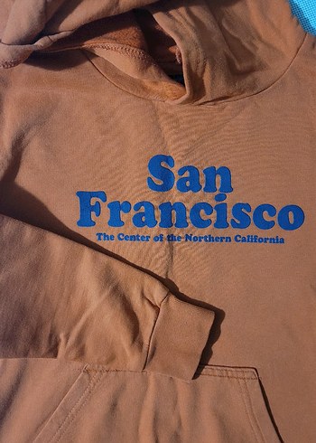 Turuncu Kapüşonlu Erkek Çocuk Sweatshirt - Görsel 2