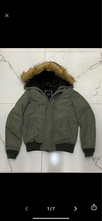 pull & bear içi yünlü kışlık mont