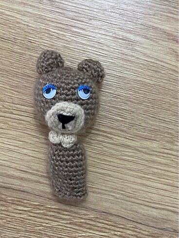 Fisher Price Ayıcık amigurumi el emeği parmak kuklası