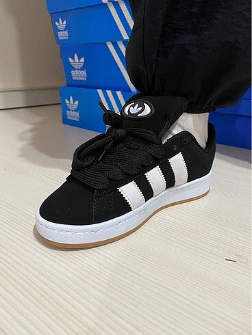 37 Beden Adidas Campus siyah beyaz