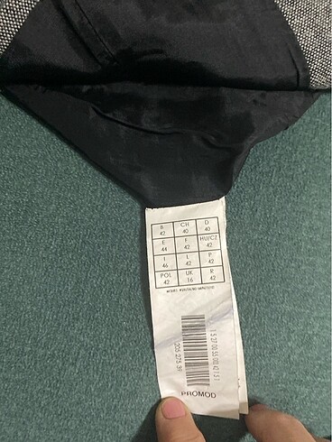 38 Beden gri Renk Blazer kaşe