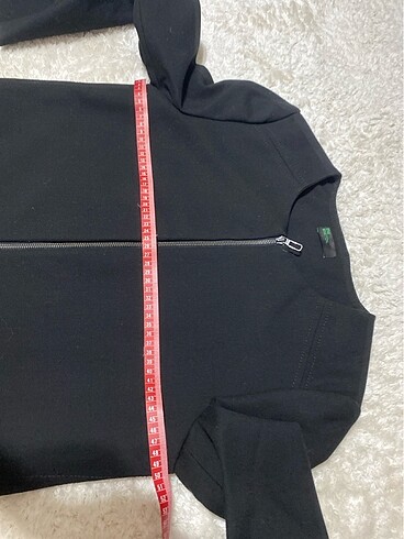 42 Beden siyah Renk Benetton uzun blazer