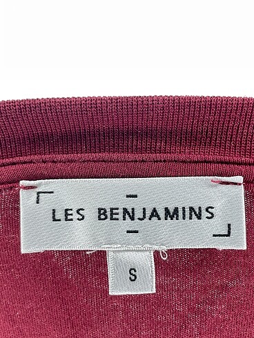 s Beden bordo Renk Les Benjamins T-shirt %70 İndirimli.
