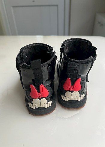 Kız Çocuk Siyah Lastik Tokalı Goth Bot - Görsel 3